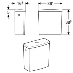 Geberit Renova Aufsatz-Spülkasten