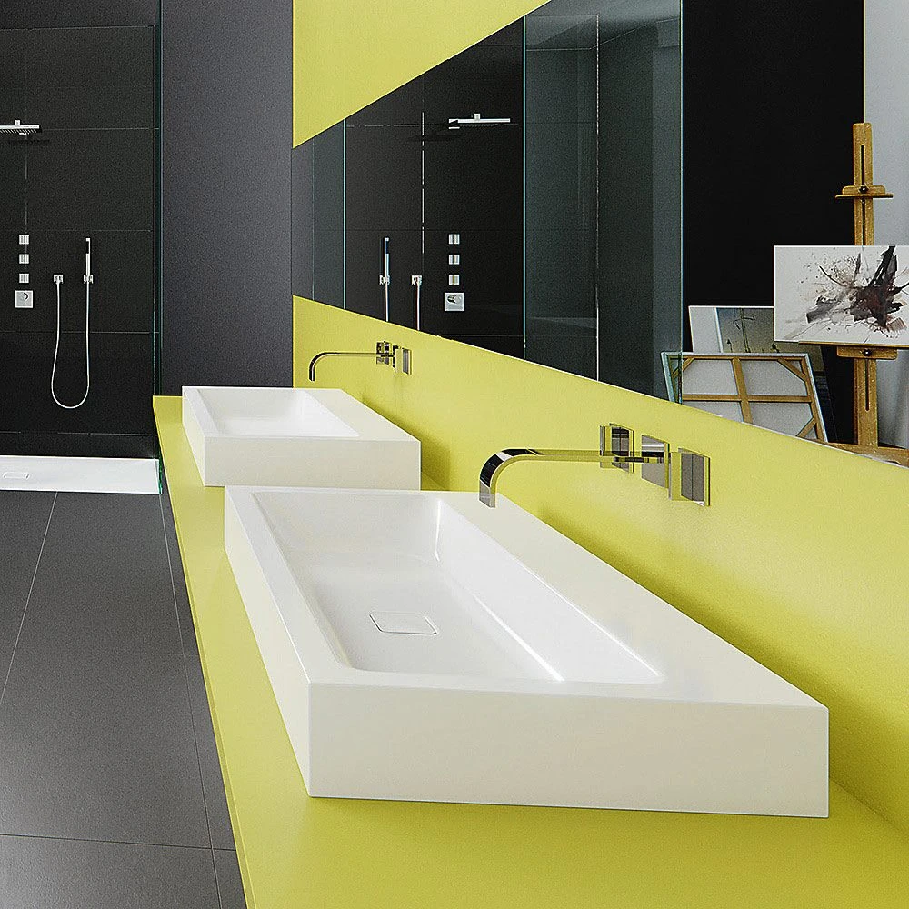 Kaldewei Cono Wandwaschtisch 3091 Ohne Hahnlochbohrung, 120 Cm 2 Kaldewei Cono Wandwaschtisch 3091 Ohne Hahnlochbohrung, 120 Cm – Bild 2