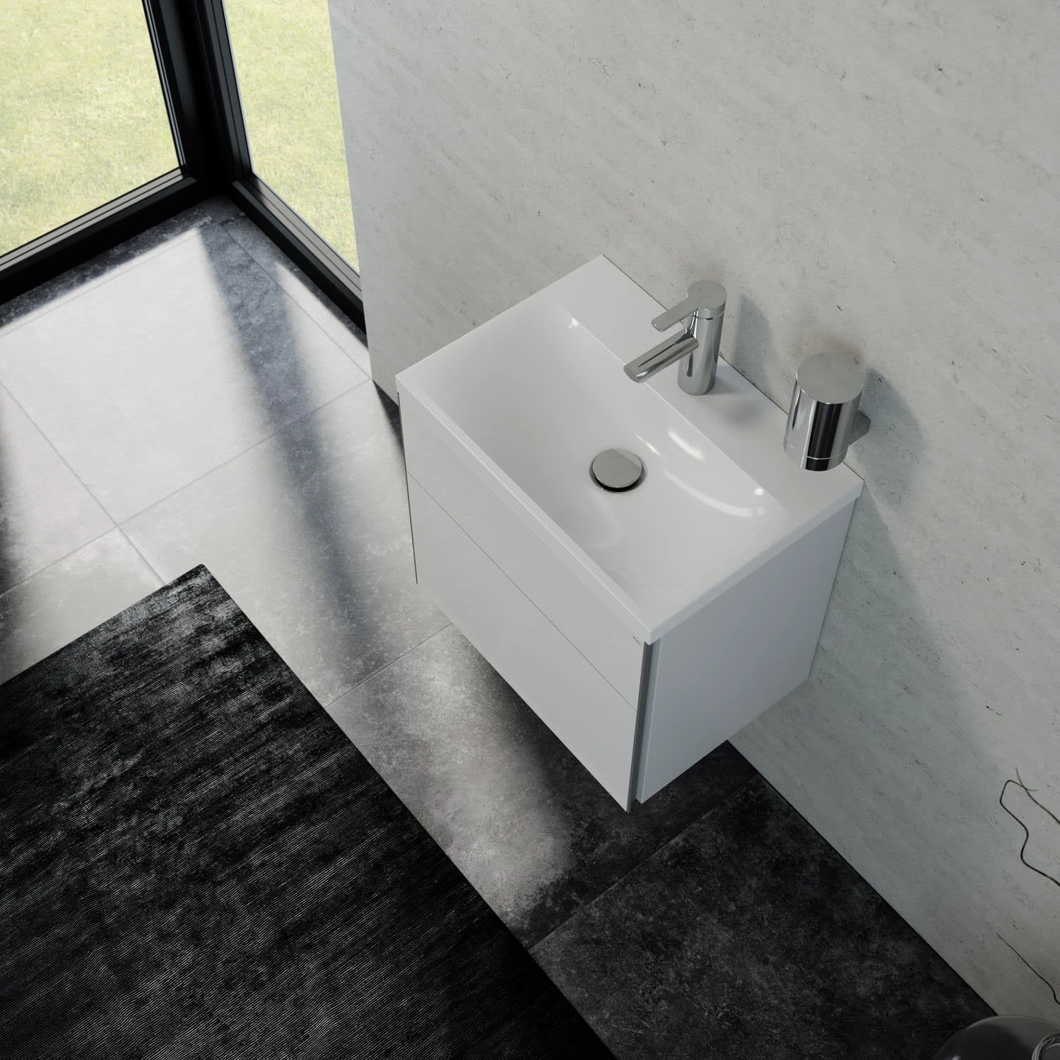 Keuco Royal Reflex Waschtisch Mit Waschtischunterschrank Und LED-Lichtspiegel, 50 Cm, Türanschlag Links 2 Keuco Royal Reflex Waschtisch Mit Waschtischunterschrank Und LED-Lichtspiegel, 50 Cm, Türanschlag Links – Bild 2