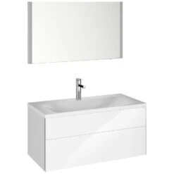 Keuco Royal Reflex Waschtisch Mit Waschtischunterschrank Und LED-Lichtspiegel, 100 Cm