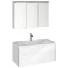 Keuco Royal Reflex Waschtisch Mit Waschtischunterschrank Und LED-Spiegelschrank, 100 Cm