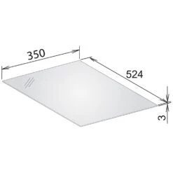 Keuco Edition 11 Abdeckplatte 36,6 Cm Für Glasfronten