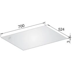 Keuco Edition 11 Abdeckplatte 71,1 Cm Für Glasfronten