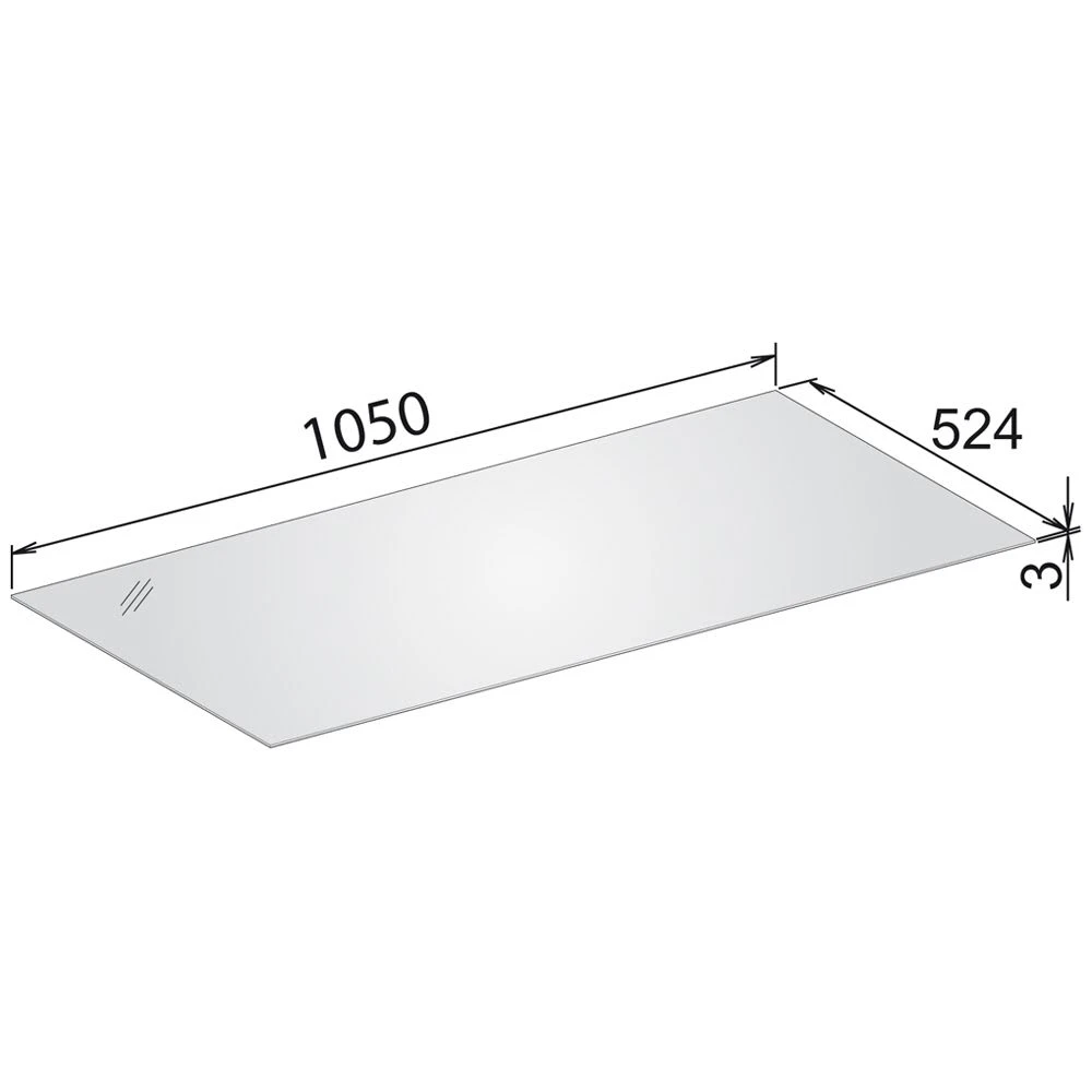 Keuco Edition 11 Abdeckplatte 106,6 Cm Für Glasfronten 1 Keuco Edition 11 Abdeckplatte 106,6 Cm Für Glasfronten