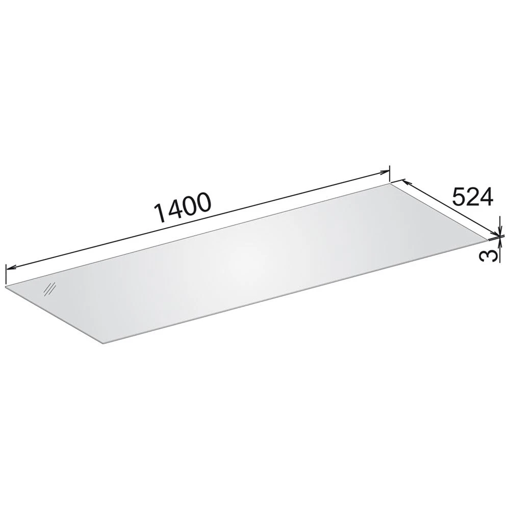 Keuco Edition 11 Abdeckplatte 140,2 Cm Für Glasfronten 1 Keuco Edition 11 Abdeckplatte 140,2 Cm Für Glasfronten