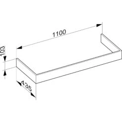 Keuco Edition 90 Sockelpaket 110 X 10,3 Cm