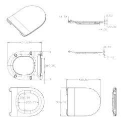 Kronenbach Tube Wand-WC-Set Spülrandlos Inkl. WC-Sitz Slim -Badmöbel Verkäufe hersteller kronenbach badkeramik wc tube wand 9240783