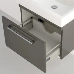 Kronenbach Plana Waschtischunterschrank 52 Cm Mit 1 Auszug -Badmöbel Verkäufe hersteller kronenbach badmoebel plana 100 waschtischunterschraenke 1244212