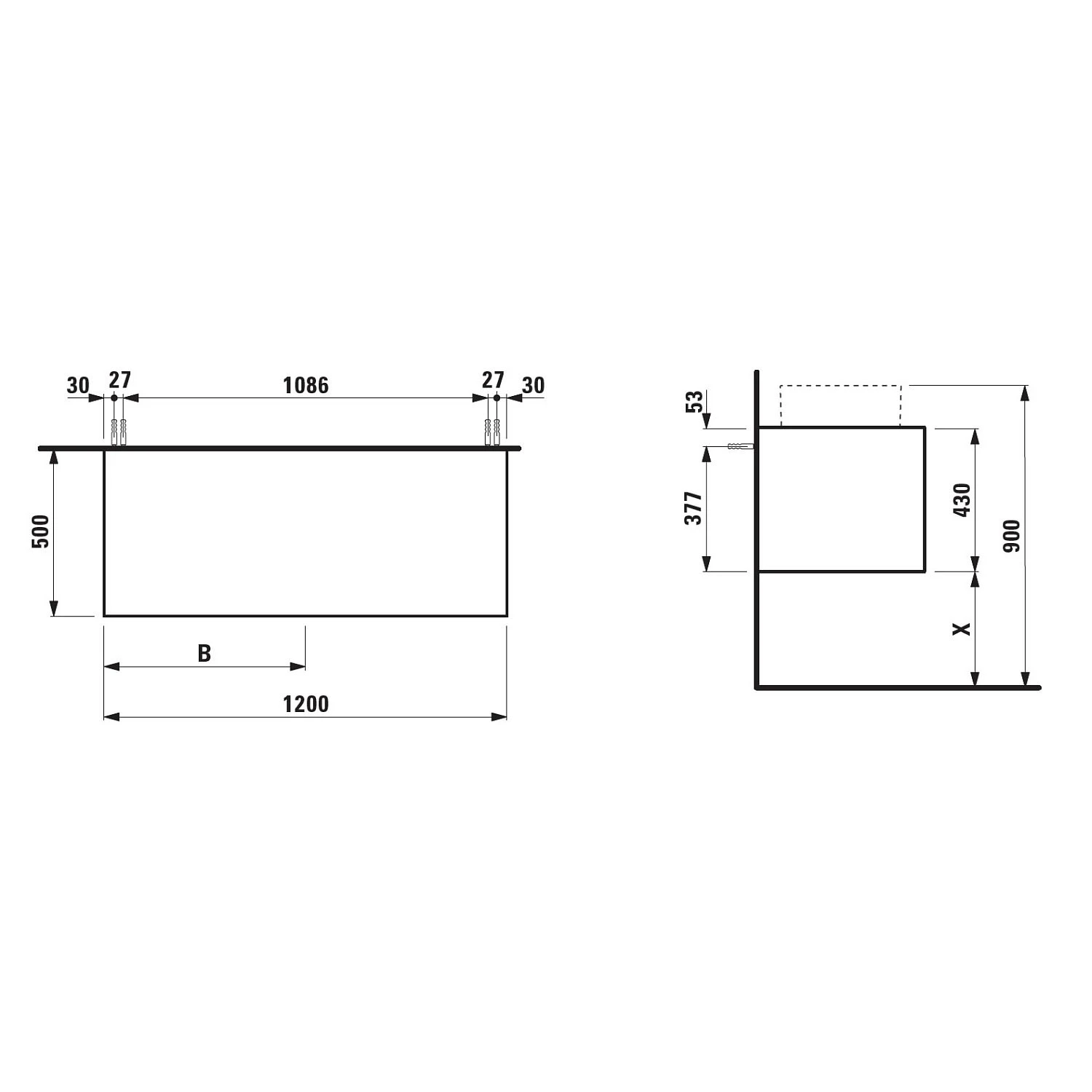 LAUFEN Boutique Waschtischunterbau 120 X 50 Cm Ohne Ausschnitt 3 LAUFEN Boutique Waschtischunterbau 120 X 50 Cm Ohne Ausschnitt – Bild 3