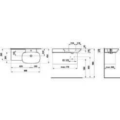 LAUFEN INO Waschtisch Unterbaufähig 90 X 45 Cm Mit Ablage Links, Ohne Überlauf 5 LAUFEN INO Waschtisch Unterbaufähig 90 X 45 Cm Mit Ablage Links, Ohne Überlauf -Badmöbel Verkäufe hersteller laufen ino waschtisch unterbaufaehig 90 2199238
