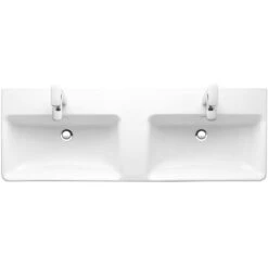 LAUFEN Pro S Doppelwaschtisch 130 Cm Unterbaufähig, Mit Hahnloch -Badmöbel Verkäufe hersteller laufen pro waschtische doppelwaschtisch 130 1373802