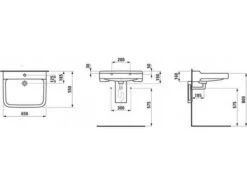 LAUFEN Pro Liberty Waschtisch 65 Cm Mit Hahnloch, Ohne Überlauf