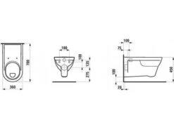 LAUFEN Pro Liberty Wand-WC Flachspülklosett 36 X 70 Cm