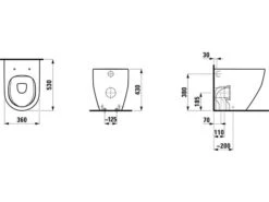 LAUFEN Pro Spülrandlose Stand-WC