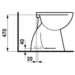 LAUFEN Pascha H Stand Tiefspülklosett -Badmöbel Verkäufe hersteller laufen spezial modelle wc pascha 1656051