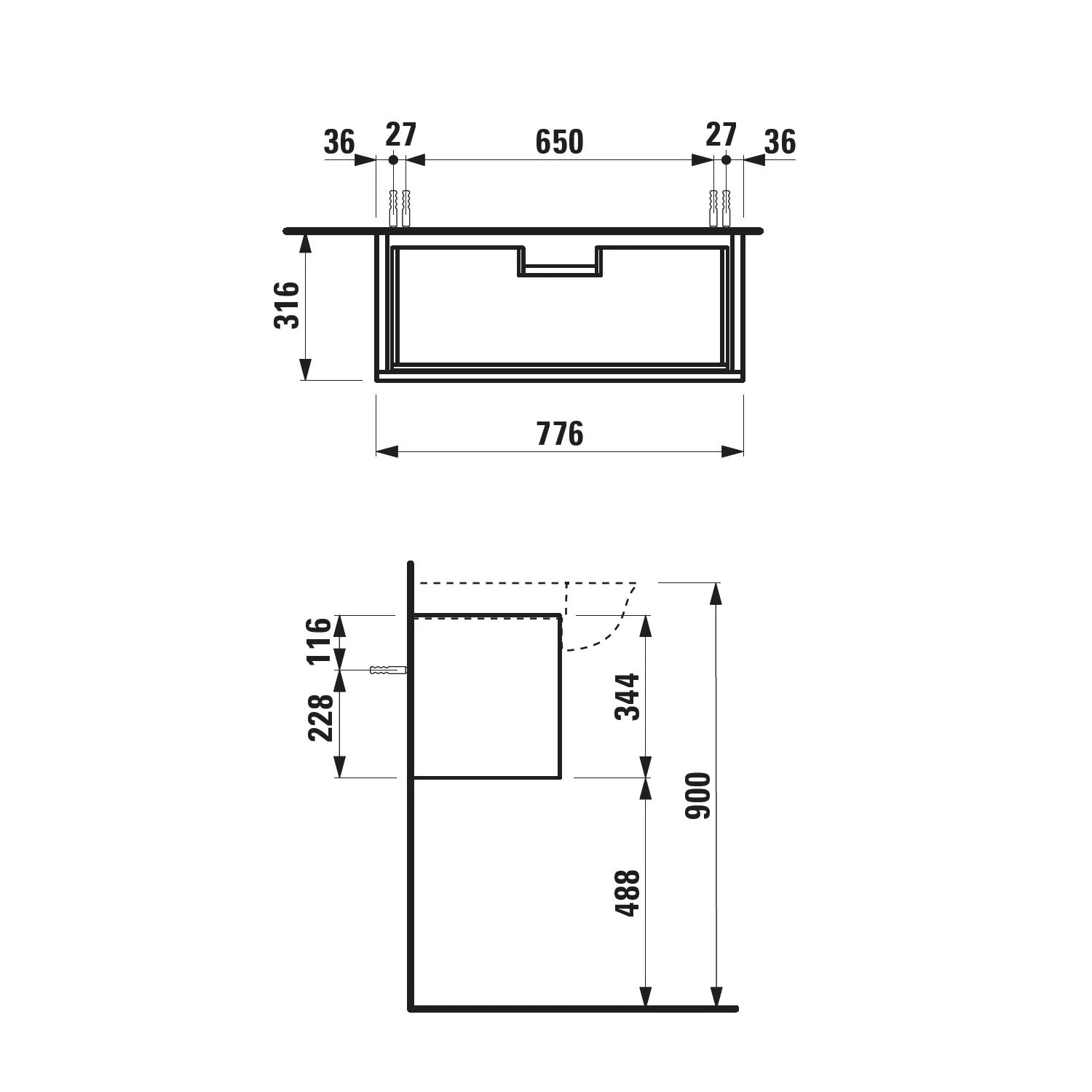LAUFEN The New Classic Waschtischunterbau 77,6 Cm Mit 1 Schublade 3 LAUFEN The New Classic Waschtischunterbau 77,6 Cm Mit 1 Schublade – Bild 3
