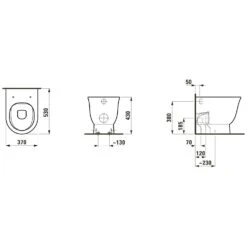 LAUFEN The New Classic Spülrandloses Stand-WC, Tiefspüler -Badmöbel Verkäufe hersteller laufen the new classic wc 3573722