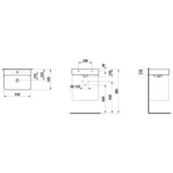 LAUFEN Val Waschtisch, Unterbaufähig 55 X 42 Cm Ohne Hahnloch, Mit Überlauf -Badmöbel Verkäufe hersteller laufen val waschtische unterbaufaehig 55 1184592