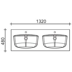 Pelipal Serie 6025 (Solitaire) Mineralmarmor-Doppelwaschtisch 132 Cm Mit LED-Zusatzbeleuchtung -Badmöbel Verkäufe hersteller pelipal solitaire 6025 waschtische mineralmarmor 1483187