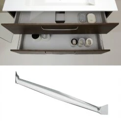 Pelipal Trentino Möbelkombination Mit Keramikwaschtisch 92 Cm, LED Spiegel