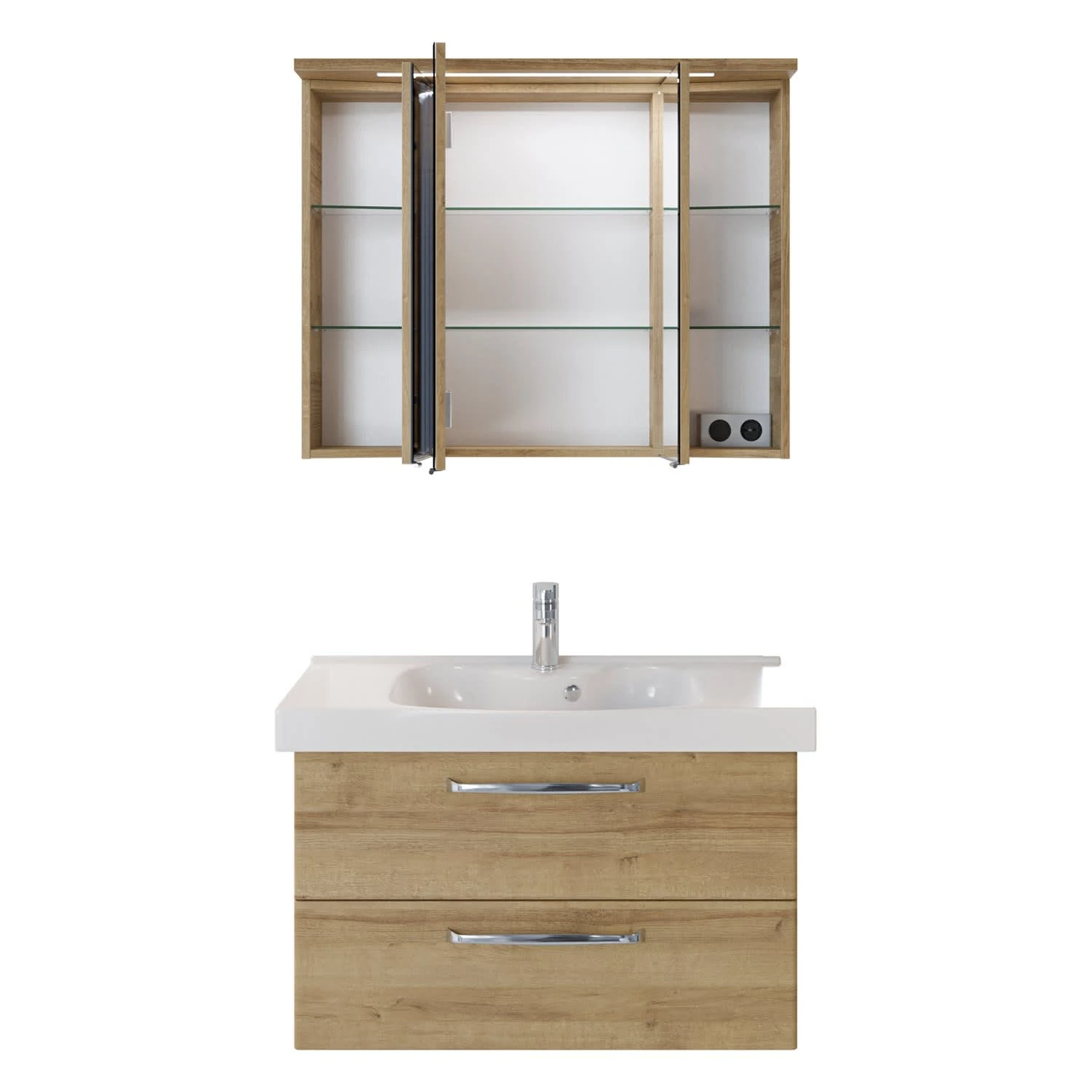 Pelipal Trentino Möbelkombination Mit Keramikwaschtisch 92 Cm, SPS 3D Mit LED Leuchte Im Kranzboden 1 Pelipal Trentino Möbelkombination Mit Keramikwaschtisch 92 Cm, SPS 3D Mit LED Leuchte Im Kranzboden