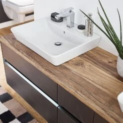 Puris Unique Waschtischunterschrank 142 X 49,2 Cm Grifflos, Mit LED Beleuchtung