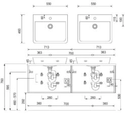 Puris Unique Waschtischunterschrank 142 X 49,2 Cm Grifflos, Mit LED Beleuchtung -Badmöbel Verkäufe hersteller puris unique waschtischunterschraenke waschtischunterschrank 142 4395092