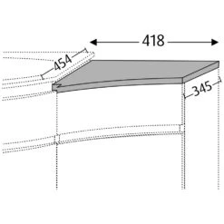 Sanipa CurveBay Abdeckplatte 41,8 X 45,4 X 1,95 Cm, Rechts -Badmöbel Verkäufe hersteller sanipa curvebay abdeckplatten 41 8 2022913