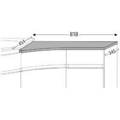 Sanipa CurveBay Abdeckplatte 81,8 X 45,4 X 1,95 Cm, Rechts -Badmöbel Verkäufe hersteller sanipa curvebay abdeckplatten 81 x 2022907