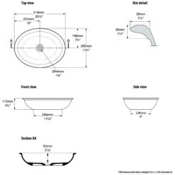 Victoria & Albert Radford 51 Aufsatzwaschtisch -Badmöbel Verkäufe hersteller victoria albert waschtische aufsatzwaschtische radford 3018188