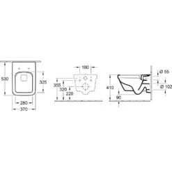 Villeroy & Boch Architectura Tiefspülklosett Spülrandlos -Badmöbel Verkäufe hersteller villeroy boch architectura wcs wand 1275522