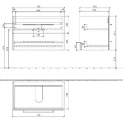 Villeroy & Boch Avento Waschtischunterschrank 78 X 45,2 X 51,4 Cm -Badmöbel Verkäufe hersteller villeroy boch avento badmoebel waschtischunterschrank 1275559
