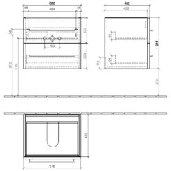 Villeroy & Boch Avento Waschtischunterschrank 58 X 45,2 X 51,4 Cm -Badmöbel Verkäufe hersteller villeroy boch avento badmoebel waschtischunterschrank 3553826
