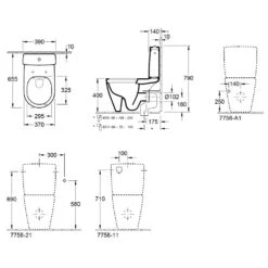 Villeroy & Boch Avento Spülkasten Für Tiefspülklosett Kombination Spülrandlos -Badmöbel Verkäufe hersteller villeroy boch avento wc spuelkasten 1921834