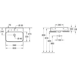 Villeroy & Boch Finion Aufsatzwaschtisch 60 X 47 Cm Mit Hahnloch, Mit ViFlow Überlauf 5 Villeroy & Boch Finion Aufsatzwaschtisch 60 X 47 Cm Mit Hahnloch, Mit ViFlow Überlauf -Badmöbel Verkäufe hersteller villeroy boch finion waschtische aufsatzwaschtisch 1357612