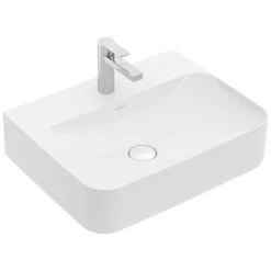 Villeroy & Boch Finion Aufsatzwaschtisch 60 X 47 Cm Mit Hahnloch, Mit ViFlow Überlauf