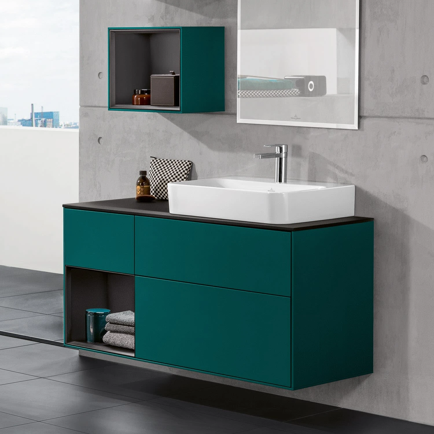 Villeroy & Boch Finion Aufsatzwaschtisch 60 X 47 Cm Mit Hahnloch, Mit ViFlow Überlauf 2 Villeroy & Boch Finion Aufsatzwaschtisch 60 X 47 Cm Mit Hahnloch, Mit ViFlow Überlauf – Bild 2