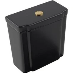 Villeroy & Boch Hommage Spülkasten, Duo-Spartaste Edelmessing