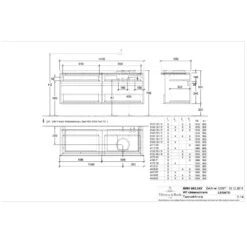 Villeroy & Boch Legato Waschtischunterschrank 140 Cm Mit 4 Auszügen -Badmöbel Verkäufe hersteller villeroy boch legato badmoebel waschtischunterschraenke 10465595
