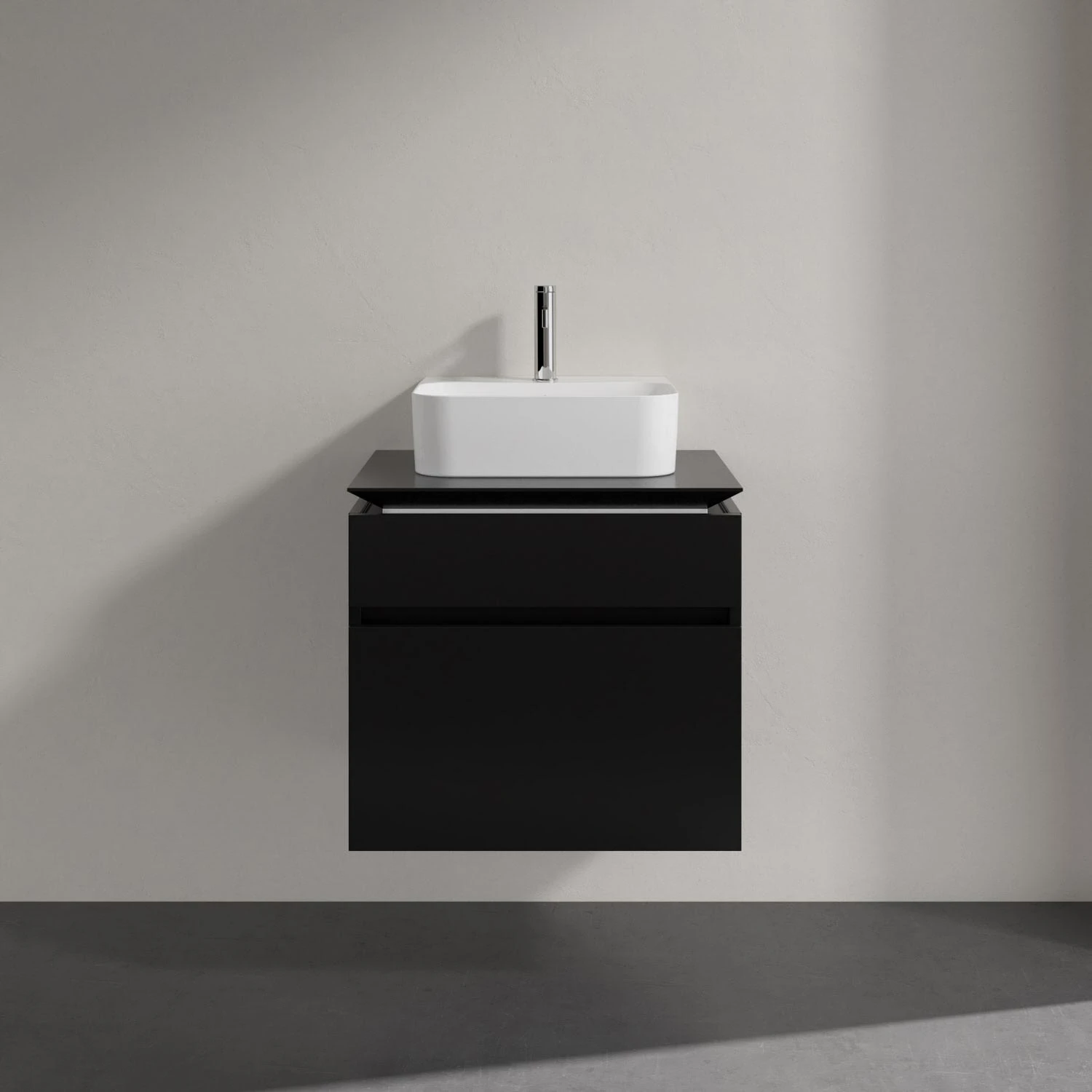 Villeroy & Boch Legato Waschtischunterschrank 60 X 55 Cm Mit 2 Auszügen Und LED Beleuchtung 2 Villeroy & Boch Legato Waschtischunterschrank 60 X 55 Cm Mit 2 Auszügen Und LED Beleuchtung – Bild 2