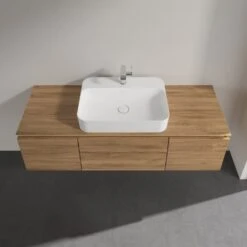 Villeroy & Boch Legato Waschtischunterschrank 140 X 38 Cm Mit 3 Auszügen Und LED Beleuchtung -Badmöbel Verkäufe hersteller villeroy boch legato badmoebel waschtischunterschraenke 4671722