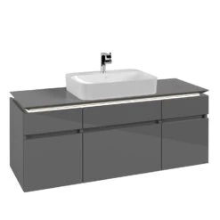 Villeroy & Boch Legato Waschtischunterschrank 140 X 55 Cm Mit 5 Auszügen Und LED Beleuchtung