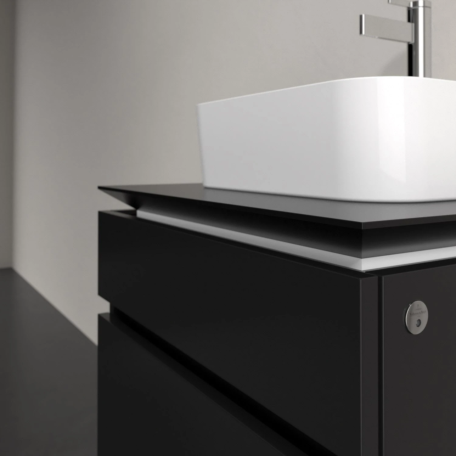 Villeroy & Boch Legato Waschtischunterschrank 60 X 55 Cm Mit 2 Auszügen Und LED Beleuchtung 6 Villeroy & Boch Legato Waschtischunterschrank 60 X 55 Cm Mit 2 Auszügen Und LED Beleuchtung – Bild 6