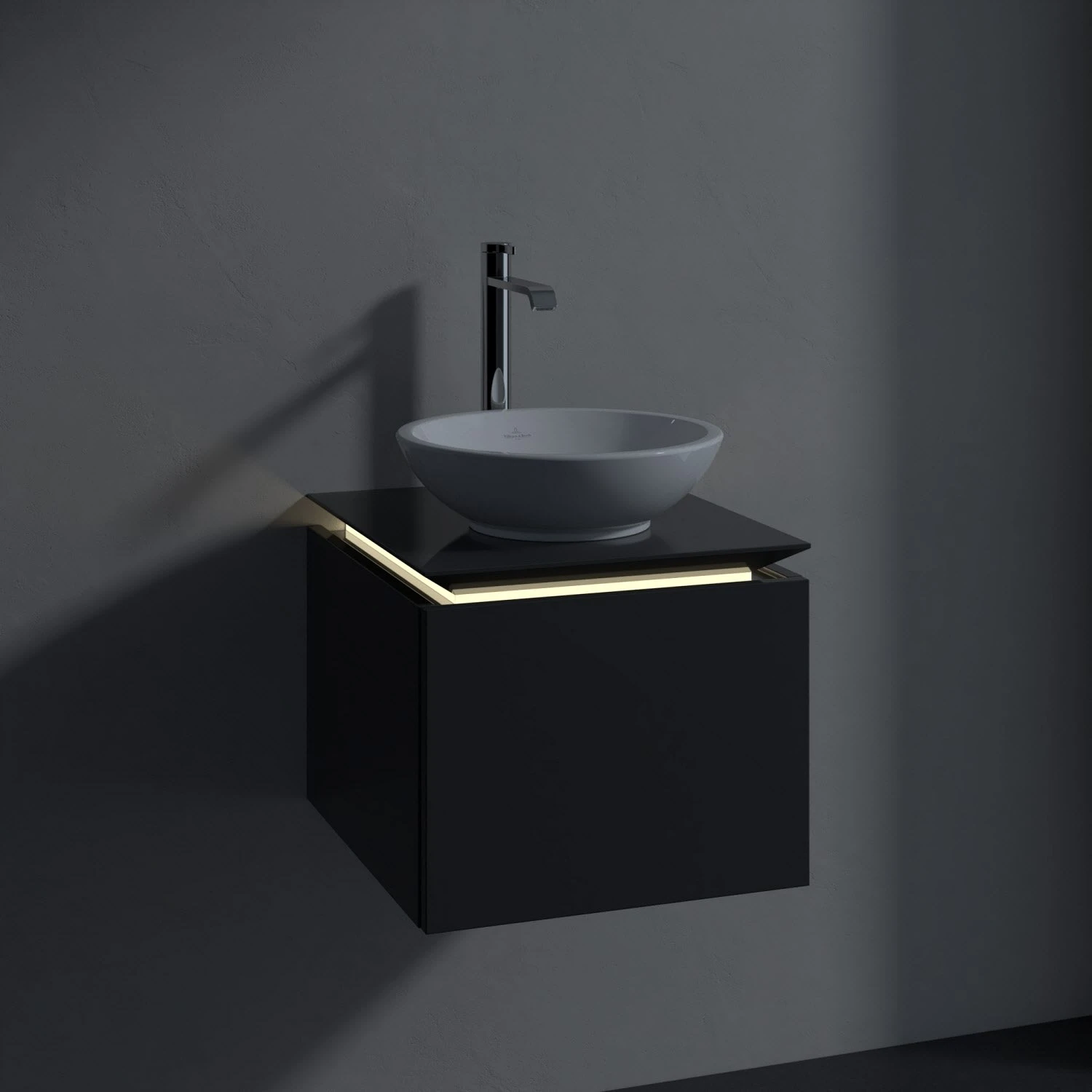 Villeroy & Boch Legato Waschtischunterschrank 45 Cm Mit 1 Auszug Und LED-Beleuchtung 5 Villeroy & Boch Legato Waschtischunterschrank 45 Cm Mit 1 Auszug Und LED-Beleuchtung – Bild 5