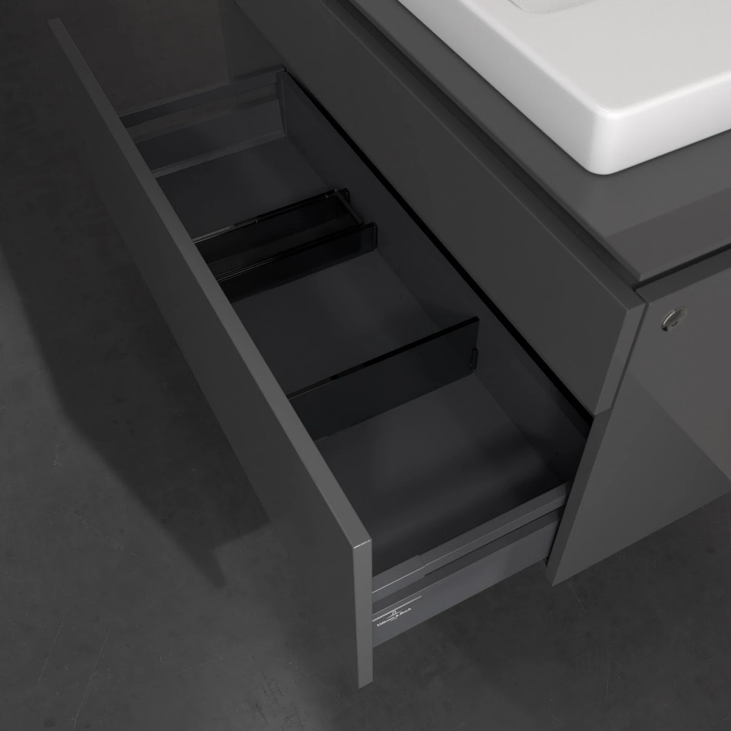 Villeroy & Boch Legato Waschtischunterschrank 100 Cm Mit 2 Auszügen Und LED-Beleuchtung 7 Villeroy & Boch Legato Waschtischunterschrank 100 Cm Mit 2 Auszügen Und LED-Beleuchtung – Bild 7