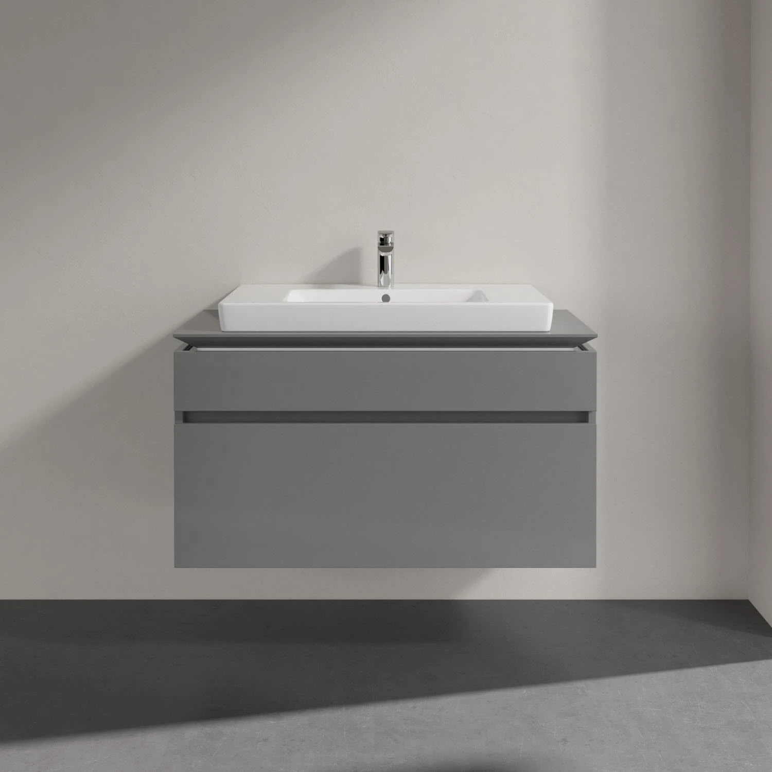 Villeroy & Boch Legato Waschtischunterschrank 100 Cm Mit 2 Auszügen Und LED-Beleuchtung 2 Villeroy & Boch Legato Waschtischunterschrank 100 Cm Mit 2 Auszügen Und LED-Beleuchtung – Bild 2