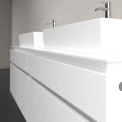 Villeroy & Boch Legato Waschtischunterschrank 160 Cm Mit LED-Beleuchtung, 4 Auszügen, Für 2 Waschtische -Badmöbel Verkäufe hersteller villeroy boch legato badmoebel waschtischunterschraenke 9321422