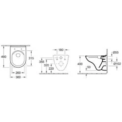 Villeroy & Boch O.novo Combi-Pack -Badmöbel Verkäufe hersteller villeroy boch novo wc combi 2627872