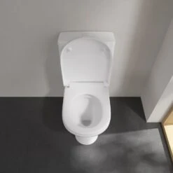 Villeroy & Boch O.novo Stand-Tiefspülklosett Compact Für Kombination, Spülrandlos -Badmöbel Verkäufe hersteller villeroy boch novo wc stand 6212845