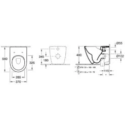 Villeroy & Boch Subway 2.0 Tiefspülklosett Spülrandlos, Bodenstehend -Badmöbel Verkäufe hersteller villeroy boch subway 2 wc 816183
